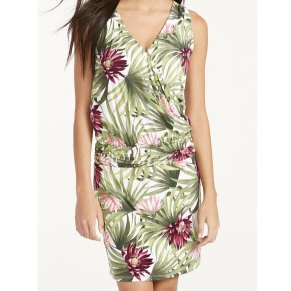 TOMMY BAHAMA Floral Sleeveless Dress - drop waist, beach, resort wear small - Picture 1 of 7